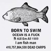 Funny Born To Swim Ocean Is A Fuk Kill Em All 1989 Cooling Performance Crew T-Shirt