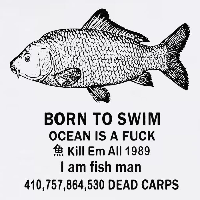 Funny Born To Swim Ocean Is A Fuk Kill Em All 1989 Cooling Performance Crew T-Shirt