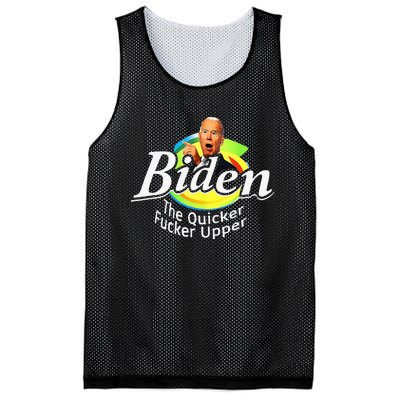 Funny Biden The Quicker FEr Upper Mesh Reversible Basketball Jersey Tank