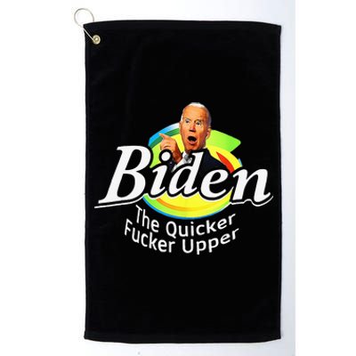 Funny Biden The Quicker FEr Upper Platinum Collection Golf Towel