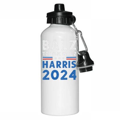 Funny Balz To The Walz Kamala Harris Tim Walz Ticket 2024 Aluminum Water Bottle