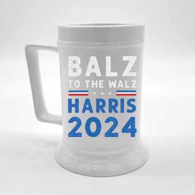 Funny Balz To The Walz Kamala Harris Tim Walz Ticket 2024 Beer Stein