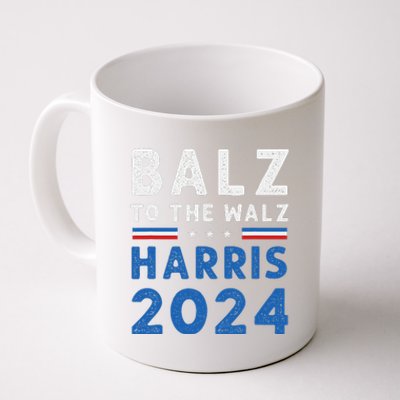 Funny Balz To The Walz Kamala Harris Tim Walz Ticket 2024 Coffee Mug