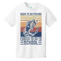 Funny Born To Go Fishing Bass Fish Fisherman Kids T-Shirt