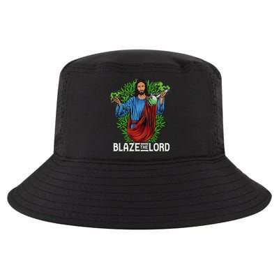 Funny Blaze The Lord High Stoned Jesus 420 Weed Lovers Gift Cool Comfort Performance Bucket Hat