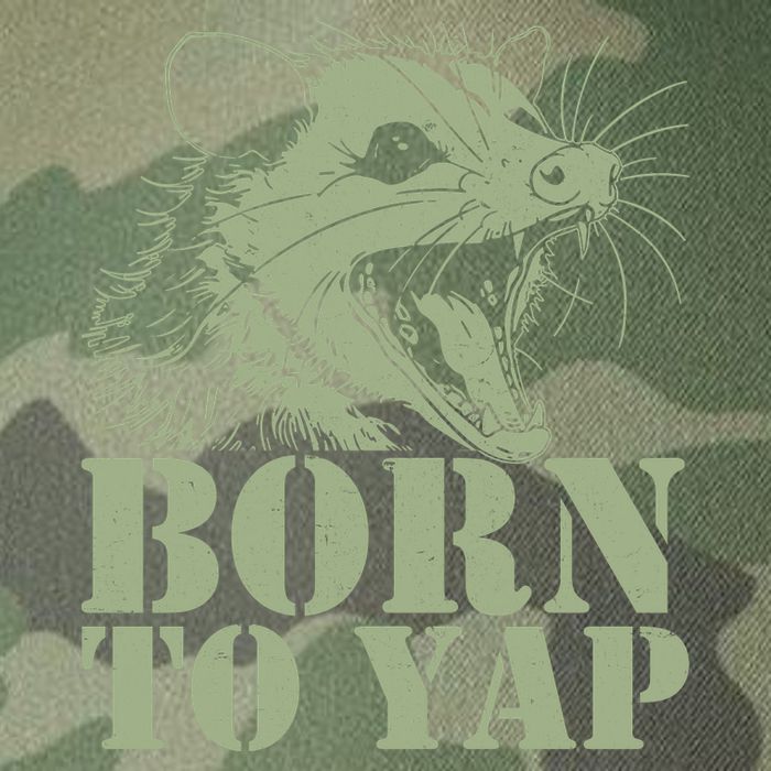 Funny Born To Yap Opossum Legacy Tie Dye Trucker Hat