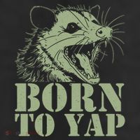 Funny Born To Yap Opossum Cool Comfort Performance Bucket Hat