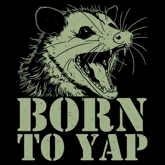 Funny Born To Yap Opossum Bucket Hat