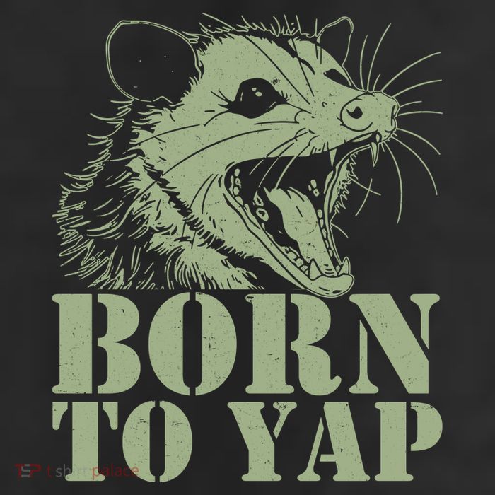Funny Born To Yap Opossum 11oz C Handle Ceramic Mug