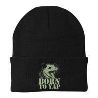 Funny Born To Yap Opossum Beanie