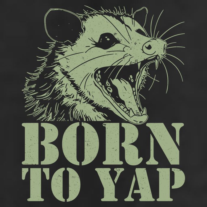 Funny Born To Yap Opossum Tumbler