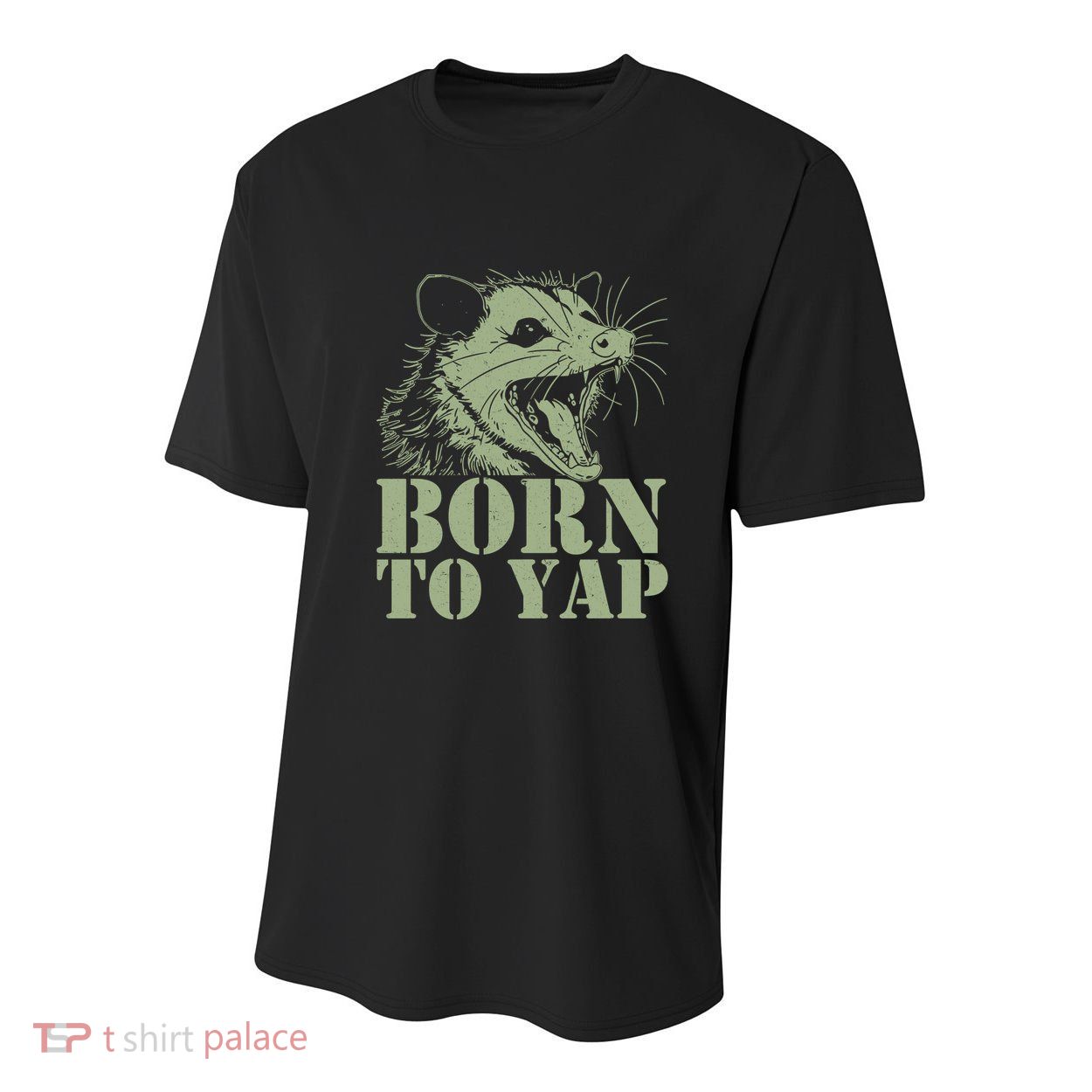 Funny Born To Yap Opossum Youth Performance Sprint T-Shirt