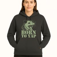 Funny Born To Yap Opossum Hoodie