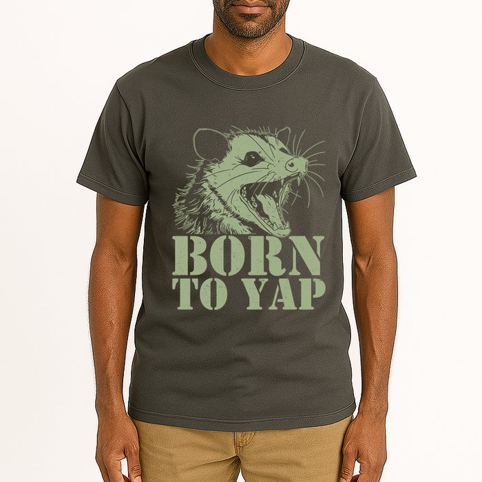 Funny Born To Yap Opossum Tall T-Shirt