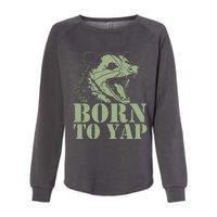 Funny Born To Yap Opossum Womens California Wash Sweatshirt