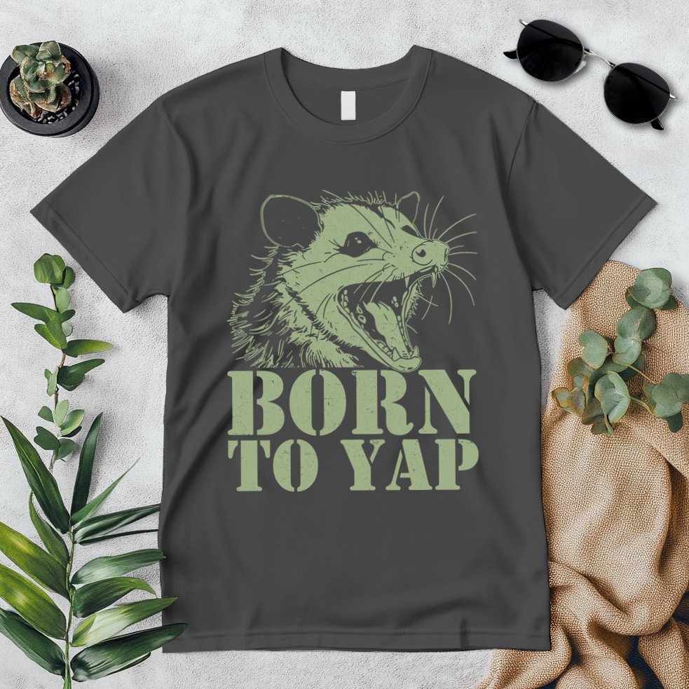 Funny Born To Yap Opossum Premium T-Shirt