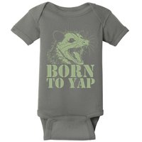 Funny Born To Yap Opossum Baby Bodysuit