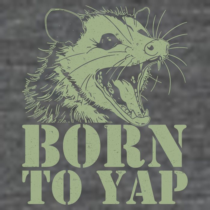Funny Born To Yap Opossum Tank Top
