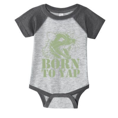 Funny Born To Yap Opossum Infant Baby Jersey Bodysuit