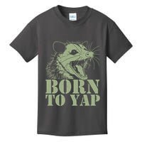 Funny Born To Yap Opossum Kids T-Shirt