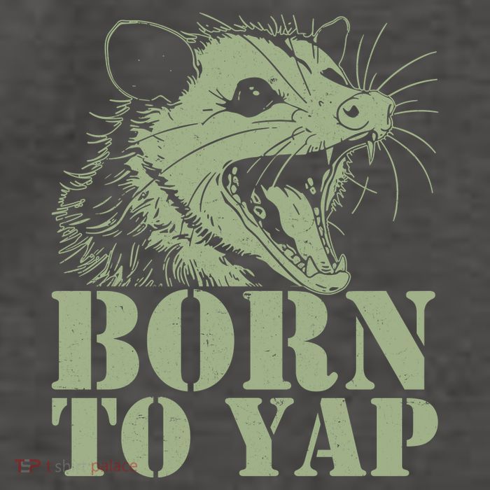 Funny Born To Yap Opossum Vector Backpack