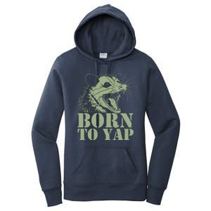 Funny Born To Yap Opossum Women's Pullover Hoodie