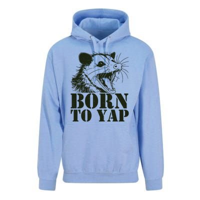 Funny Born To Yap Opossum Unisex Surf Hoodie