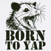 Funny Born To Yap Opossum Garment-Dyed Sweatshirt