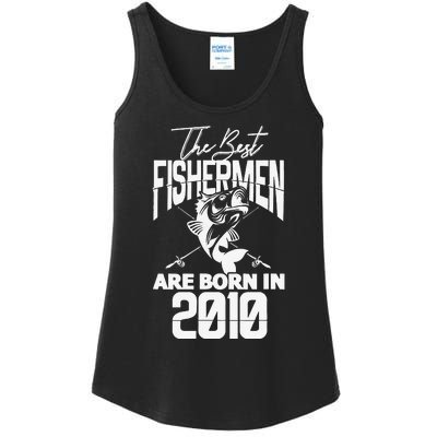 Fishing Birthday The Best Fishermen Are Born In 2010 Ladies Essential Tank