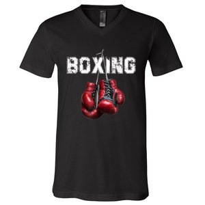 Funny Boxing TShirt I Love Boxing Tshirt V-Neck T-Shirt