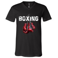 Funny Boxing TShirt I Love Boxing Tshirt V-Neck T-Shirt