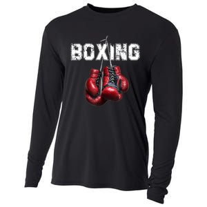 Funny Boxing TShirt I Love Boxing Tshirt Cooling Performance Long Sleeve Crew