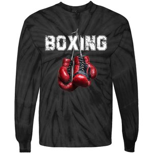 Funny Boxing TShirt I Love Boxing Tshirt Tie-Dye Long Sleeve Shirt