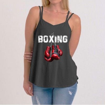 Funny Boxing TShirt I Love Boxing Tshirt Women's Strappy Tank