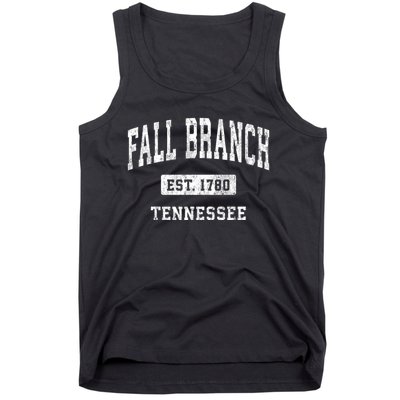 Fall Branch Tennessee Tn Vintage Athletic Sports Tank Top