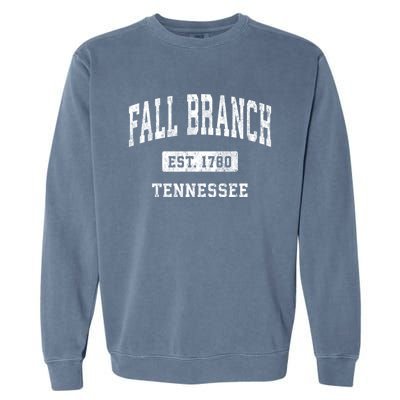 Fall Branch Tennessee Tn Vintage Athletic Sports Garment-Dyed Sweatshirt