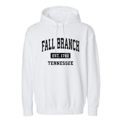 Fall Branch Tennessee Tn Vintage Athletic Sports Garment-Dyed Fleece Hoodie