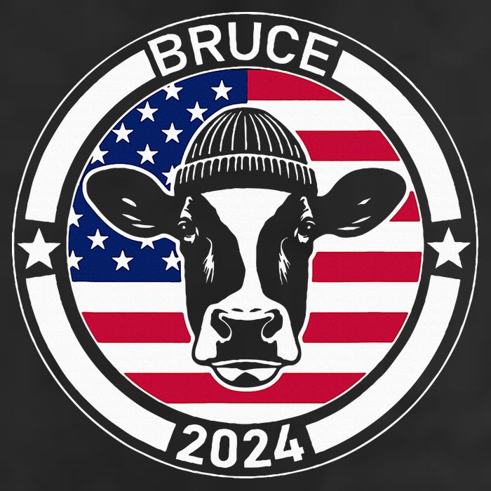 Funny Bruce The Cow Head Bruce For President 2024 11oz C Handle Ceramic Mug