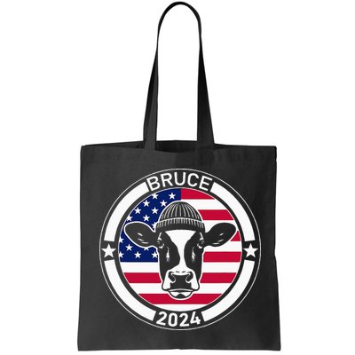 Funny Bruce The Cow Head Bruce For President 2024 Bag