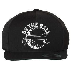 Funny Be The Ball Blindfolded Golf Ball Golfing Fan Sport Fan Wool Snapback Cap