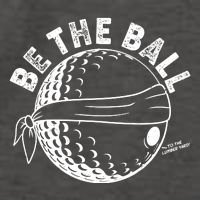 Funny Be The Ball Blindfolded Golf Ball Golfing Fan Sport Fan Vector Backpack