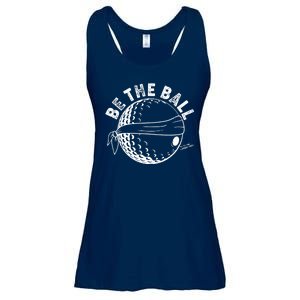 Funny Be The Ball Blindfolded Golf Ball Golfing Fan Sport Fan Ladies Essential Flowy Tank