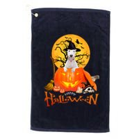 Funny Bull Terrier Dog Spooky Halloween Platinum Collection Golf Towel