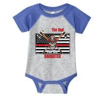 Firefighter Back The Red For My Daughter Gift Infant Baby Jersey Bodysuit