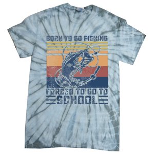 Funny Born To Go Fishing Bass Fish Fisherman Tie-Dye T-Shirt