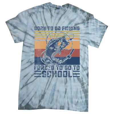 Funny Born To Go Fishing Bass Fish Fisherman Tie-Dye T-Shirt