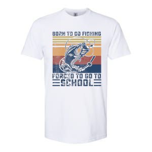 Funny Born To Go Fishing Bass Fish Fisherman Softstyle CVC T-Shirt