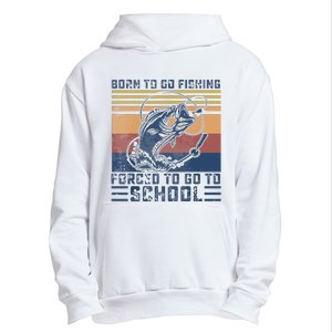 Funny Born To Go Fishing Bass Fish Fisherman Urban Pullover Hoodie