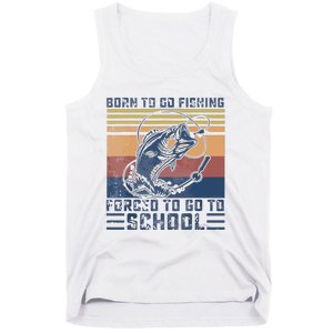 Funny Born To Go Fishing Bass Fish Fisherman Tank Top