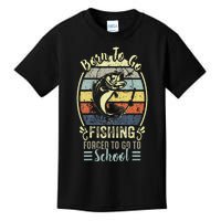 Funny Born To Go Fishing Bass Fish Fisherman Kids T-Shirt